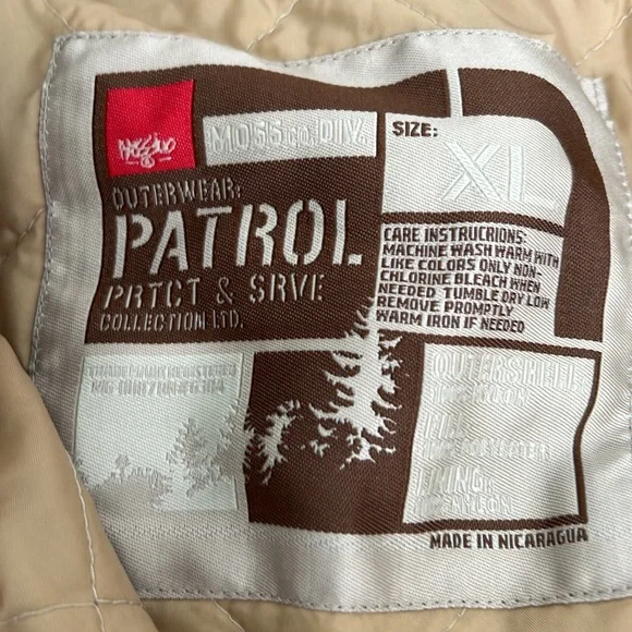 Men’s size xl massimo winter ski jacket khaki color - Picture 2 of 6